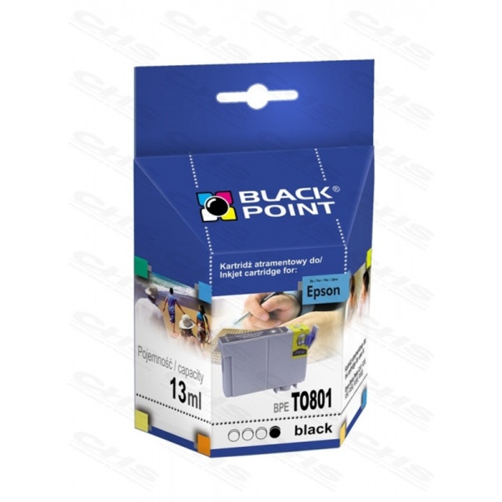 Black Point (Epson T0801) Tintapatron Fekete (160807)