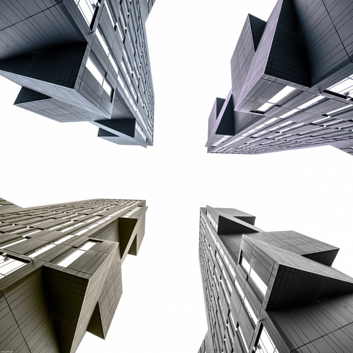 Poster perete, Zakito Posters, 50x50cm Vechiul Turn de Radiodifuziune, Assaf Frank