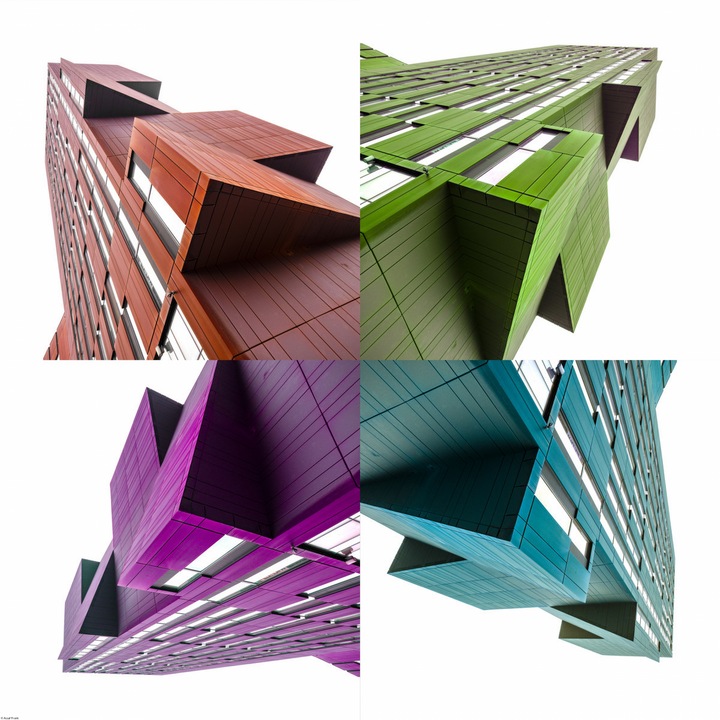 Poster perete, Zakito Posters, 70x70cm Vechiul Turn de Radiodifuziune, kolor, Assaf Frank