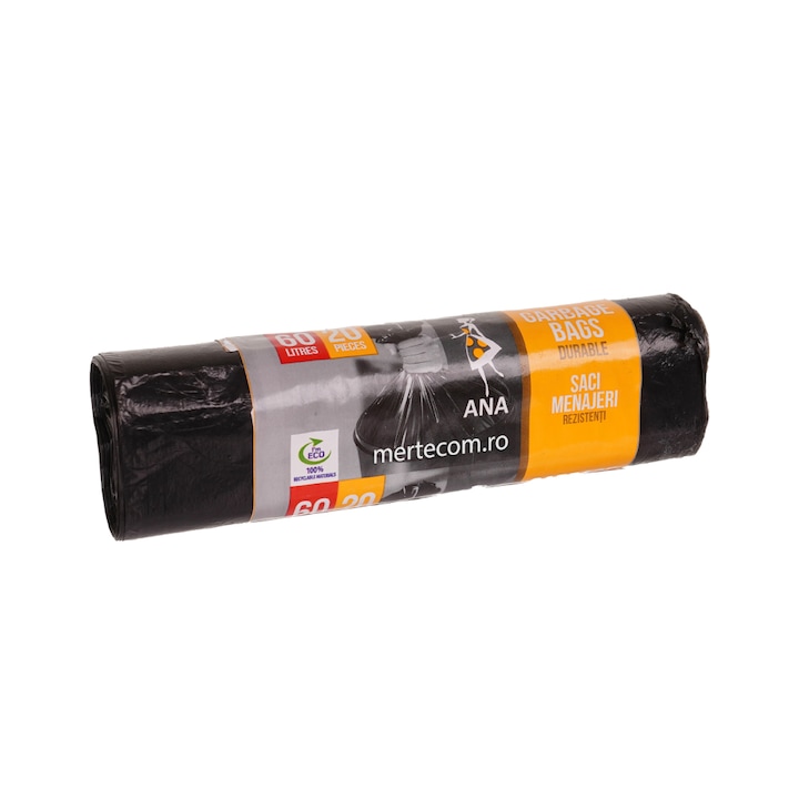 60/20 Saci menaj, Ana, Rezistenti, HDPE Negru