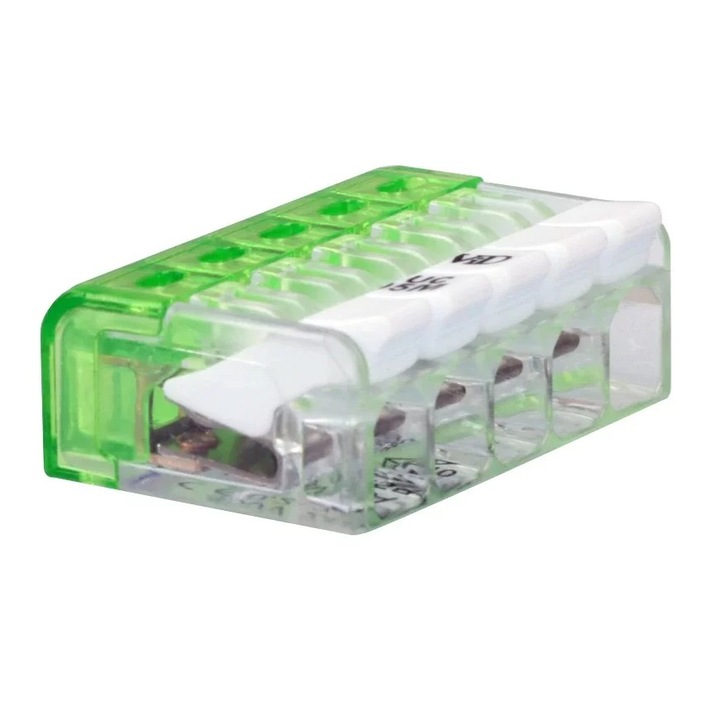 Nyíló csatlakozó, Tracon Electric, 0,2/2,5 mm², RVONK5 modell, többszínű