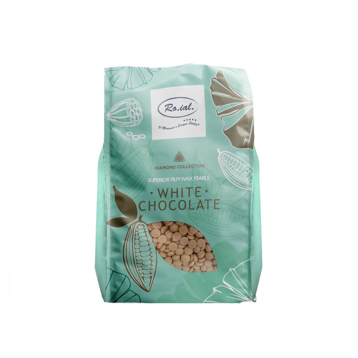 Ceara film granule elastica pentru epilat, Ciocolata Alba Roial Premium, 1 kg