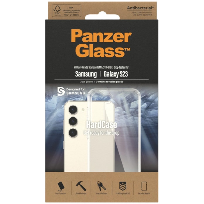 Husa de protectie PanzerGlass Hard pentru Samsung Galaxy S 2023 Transparent