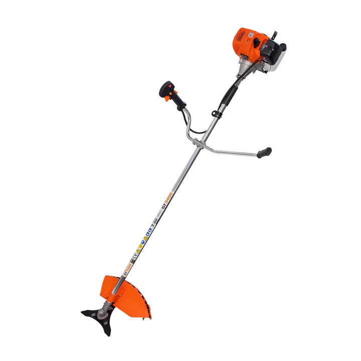 Motocoasa pe benzina, 2 timpi, putere de 2.8 CP, 2.1 kW, capacitate rezervor 1200 ml