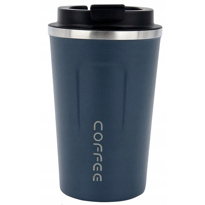 Termikus bögre, Edibazzar, Rozsdamentes acél, 510 ml, Sötétkék