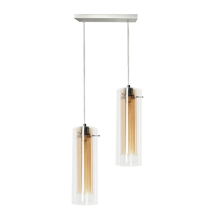 Függőlámpa, Lapmex, Gallia 2 Modern Loft üveg