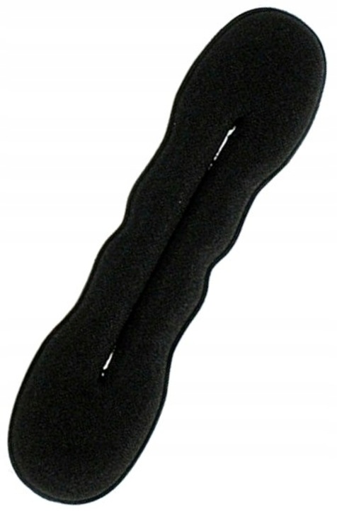 Аксесоар за оформяне на коса в кок, Edibazzar, гъба/метал, черен