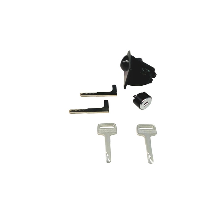 Autós zár/kulcs készlet, Volvo, Kompatibilis XC90/XC60/S90/V90, 6 db, Fekete/ezüst