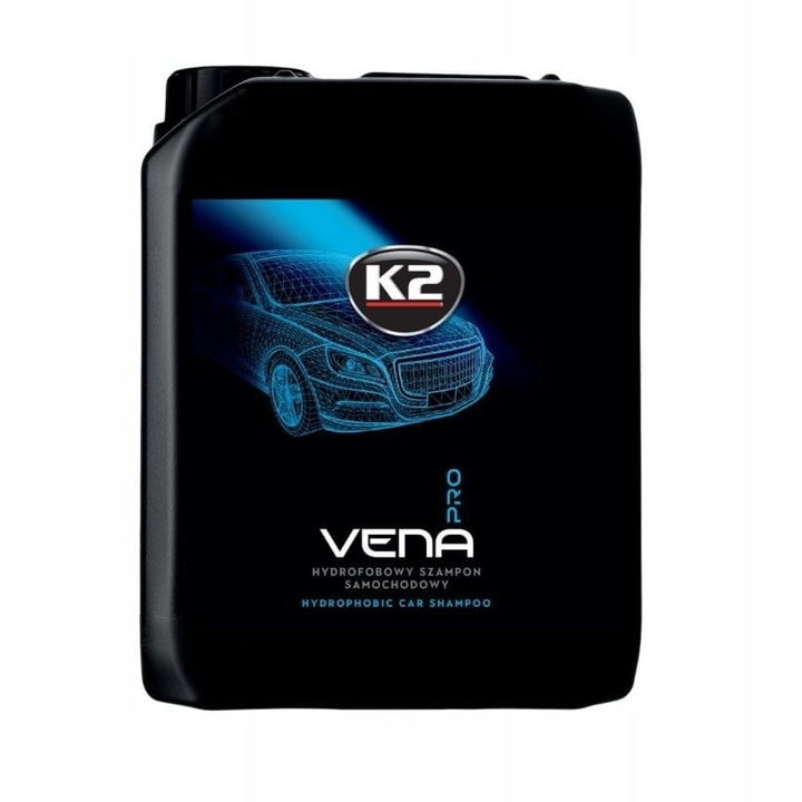 Autósampon, K2, 5 l, Fekete
