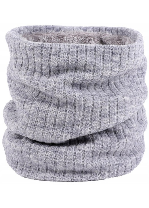 Fular circular dama, Edibazzar, Acril/Poliester, Gri