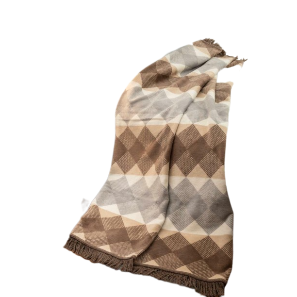 Cuvertura decorativa, Unia, Bumbac, 150x200cm, Bej