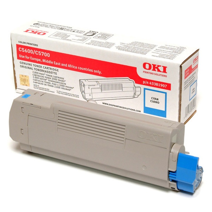 OKI kék toner C5600/5700 szériához 2000 oldal (142778)
