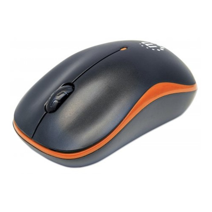 Manhattan Success vezeték nélküli optikai egér 1000 DPI fekete-narancssárga (179409)