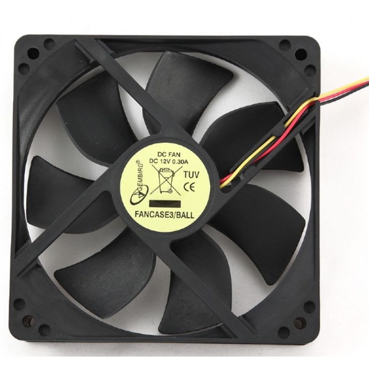VENTILATOR GEMBIRD PC, 120x120x25 mm, ballbearing "FANCASE3/BALL"