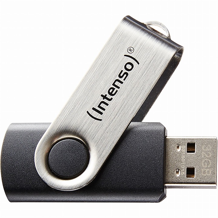 Memorie USB Intenso Basic Line 8GB USB 2.0 Black / Silver