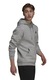adidas Sportswear, Hanorac cu buzunar kangaroo Feelcozy, Gri inchis melange, M