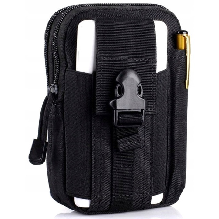 Férfi kézitáska, Edibazzar, poliészter, fekete