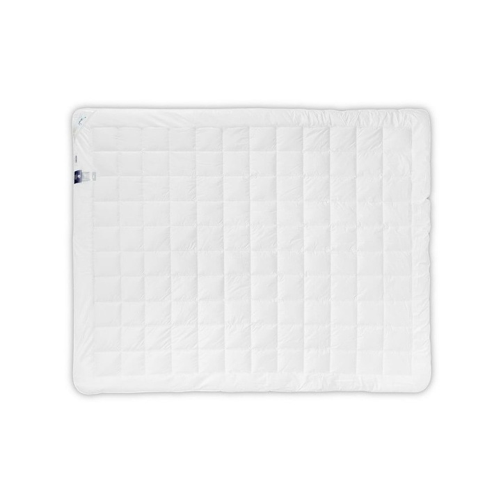 Pilota antialergica, AMZ, 155x220cm, Bumbac, Alb