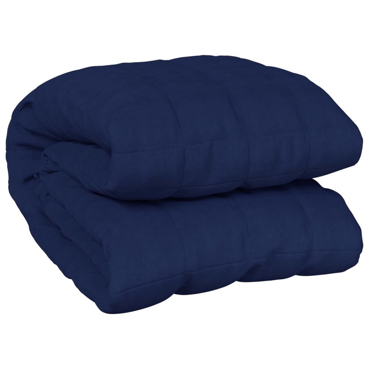 Одеяло vidaXL, Синьо, 235x290 см, 15 кг, Плат