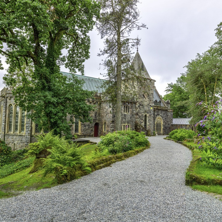 Poster perete, Zakito Posters, 80x80cm Biserica scotiana, Assaf Frank