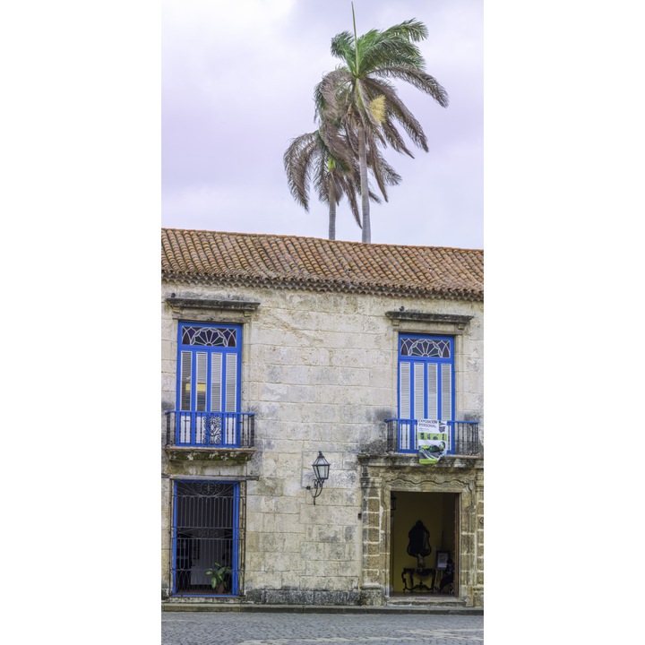 Poster perete, Zakito Posters, 50x100cm Casa traditionala cubaneza cu balcon, Assaf Frank