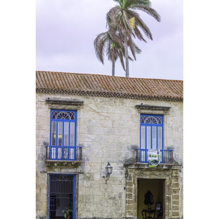 Poster perete, Zakito Posters, 68x101cm Casa traditionala cubaneza cu balcon, Assaf Frank