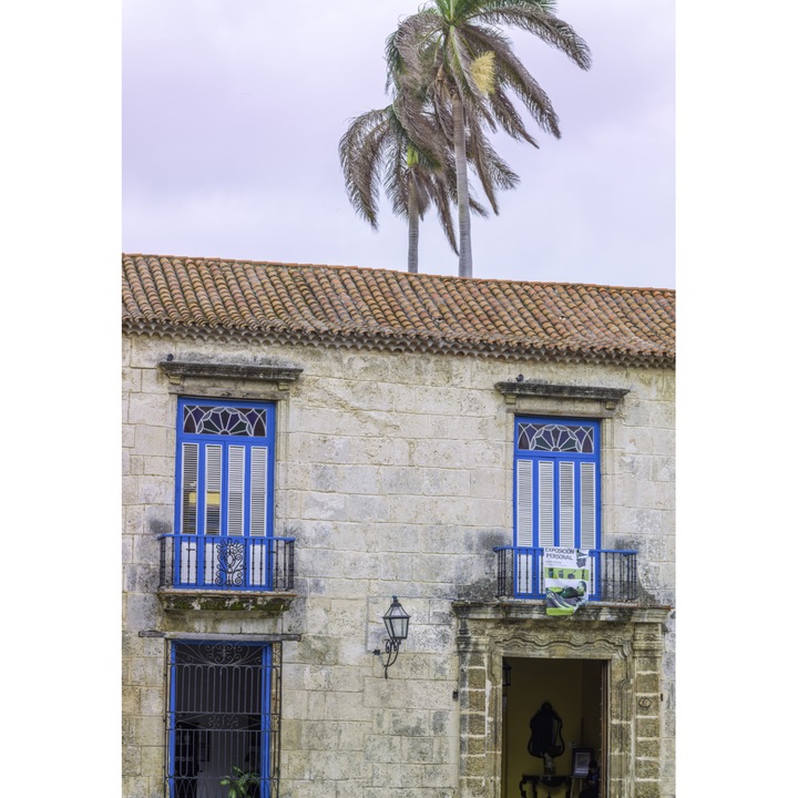 Poster perete, Zakito Posters, 68x98cm Casa traditionala cubaneza cu balcon, Assaf Frank
