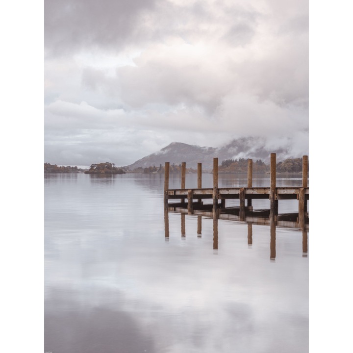 Poster perete, Zakito Posters, 60x80cm Pier in Derwentwater, Assaf Frank