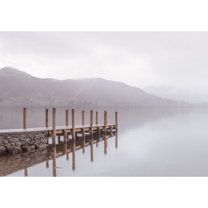 Poster perete, Zakito Posters, 100x70cm Pier de lemn pe lac, Assaf Frank