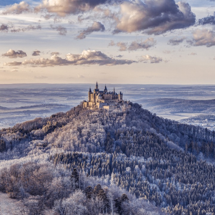 Poster perete, Zakito Posters, 40x40cm Castelul Hohenzollern 3, Assaf Frank
