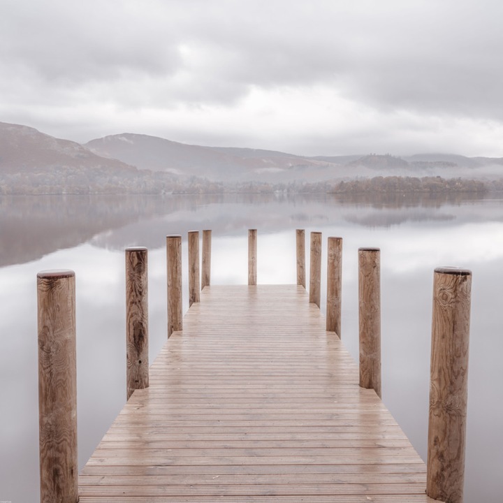 Poster perete, Zakito Posters, 80x80cm Molo w Derwentwater 2, Assaf Frank