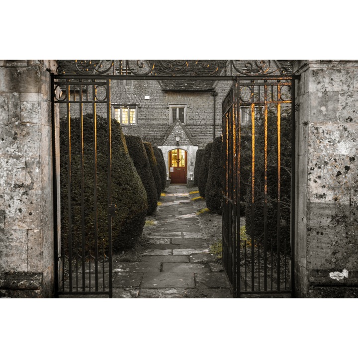 Poster perete, Zakito Posters, 60x40cm Fatada unei casute vechi din Siddington, Assaf Frank