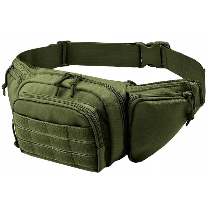 Тактическа чанта, Edibazzar, 20x15x9 см, Полиестер, Зелена