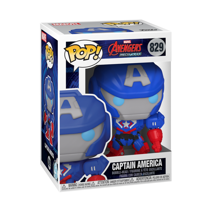 Funko POP! Marvel, Bosszúállók MechStrike – Amerika Kapitány figura