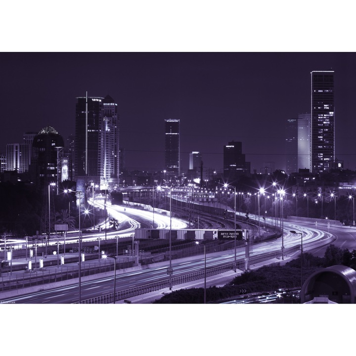 Poster perete, Zakito Posters, 42x29,7cm Tel-Aviv noaptea, Assaf Frank