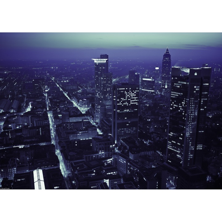 Poster perete, Zakito Posters, 42x29,7cm Panorama orasului la apus, Assaf Frank