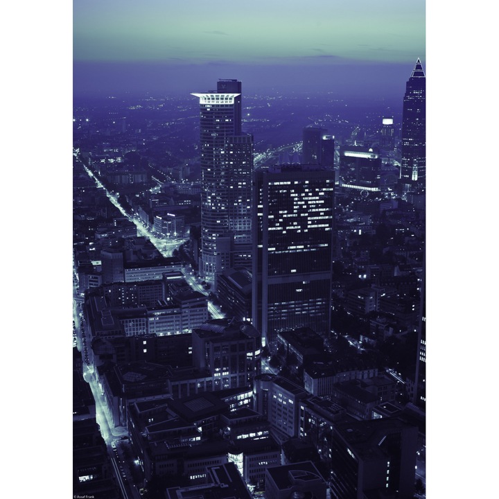 Poster perete, Zakito Posters, 29,7x42cm Panorama orasului la apus, Assaf Frank