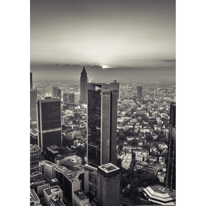 Poster perete, Zakito Posters, 29,7x42cm Panorama a orasului la apus 2, Assaf Frank