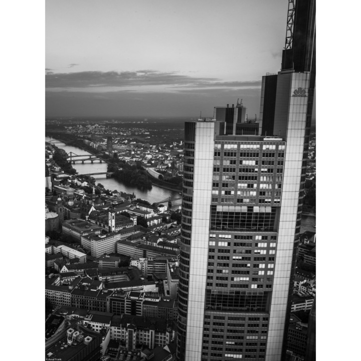 Poster perete, Zakito Posters, 30x40cm Panorama a orasului la apus 3, Assaf Frank