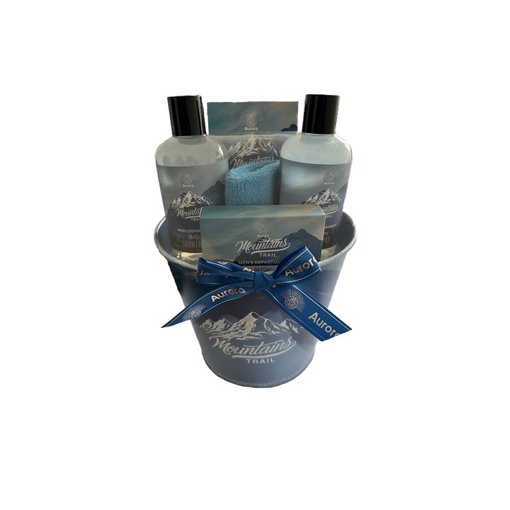 Ápolókészlet, Aurora, tusfürdő 250 ml, sampon 250 ml, fürdősó 100 gr, fürdőszappan 100 gr, tölgy és citrus