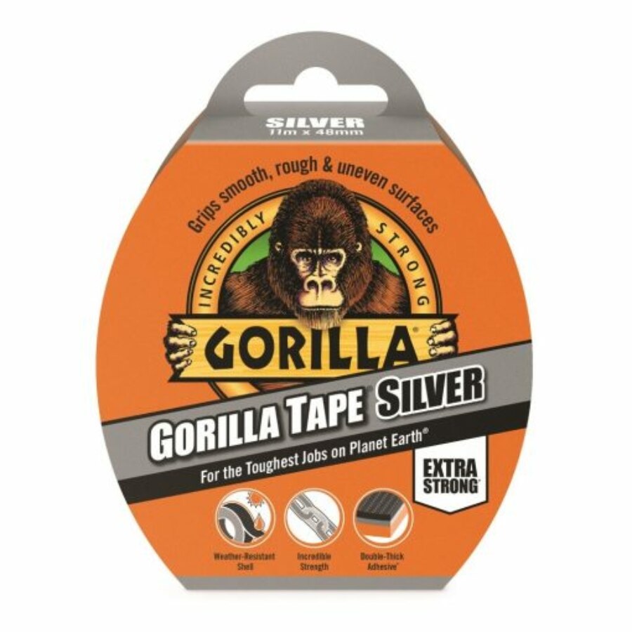 Gorilla Tape Silver 11m x 48mm Szürke Extra Erős Ragasztószalag eMAG.hu