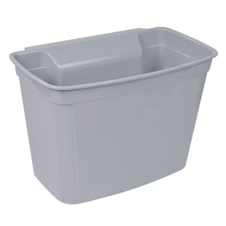 Cos de Gunoi Suspendabil din Plastic, Argintiu, 4l