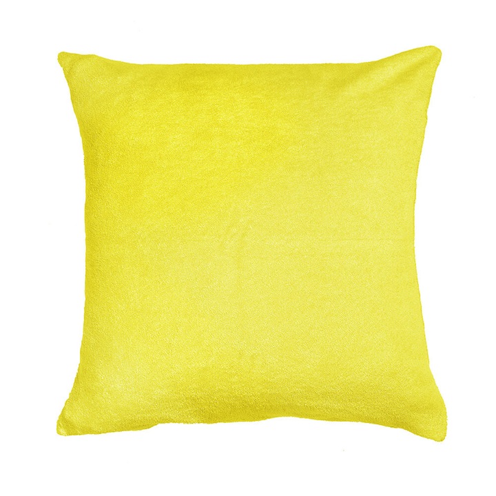 Frottír párnahuzat 50x60 citromsárga 004 vastag 200g/m2 KARO