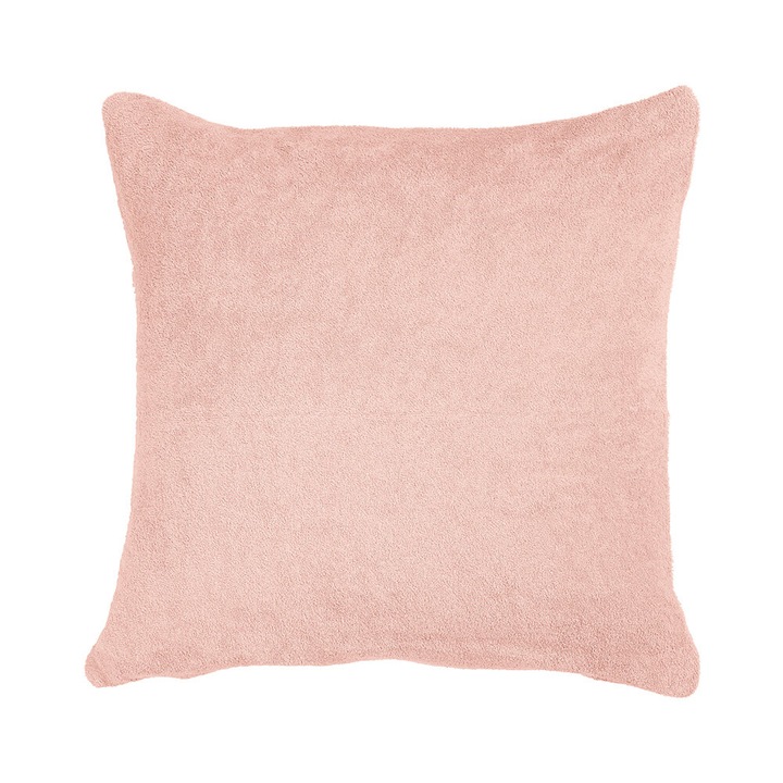 Калъфка за възглавница, Karo, 50 х 60 см, Памук, Розов