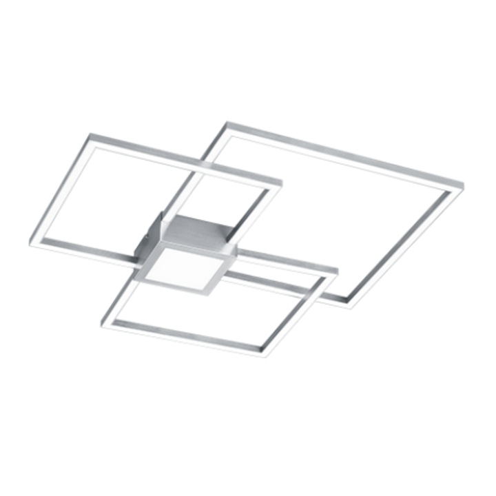 Плафон, Трио, Метал, LED осветление, Бяло