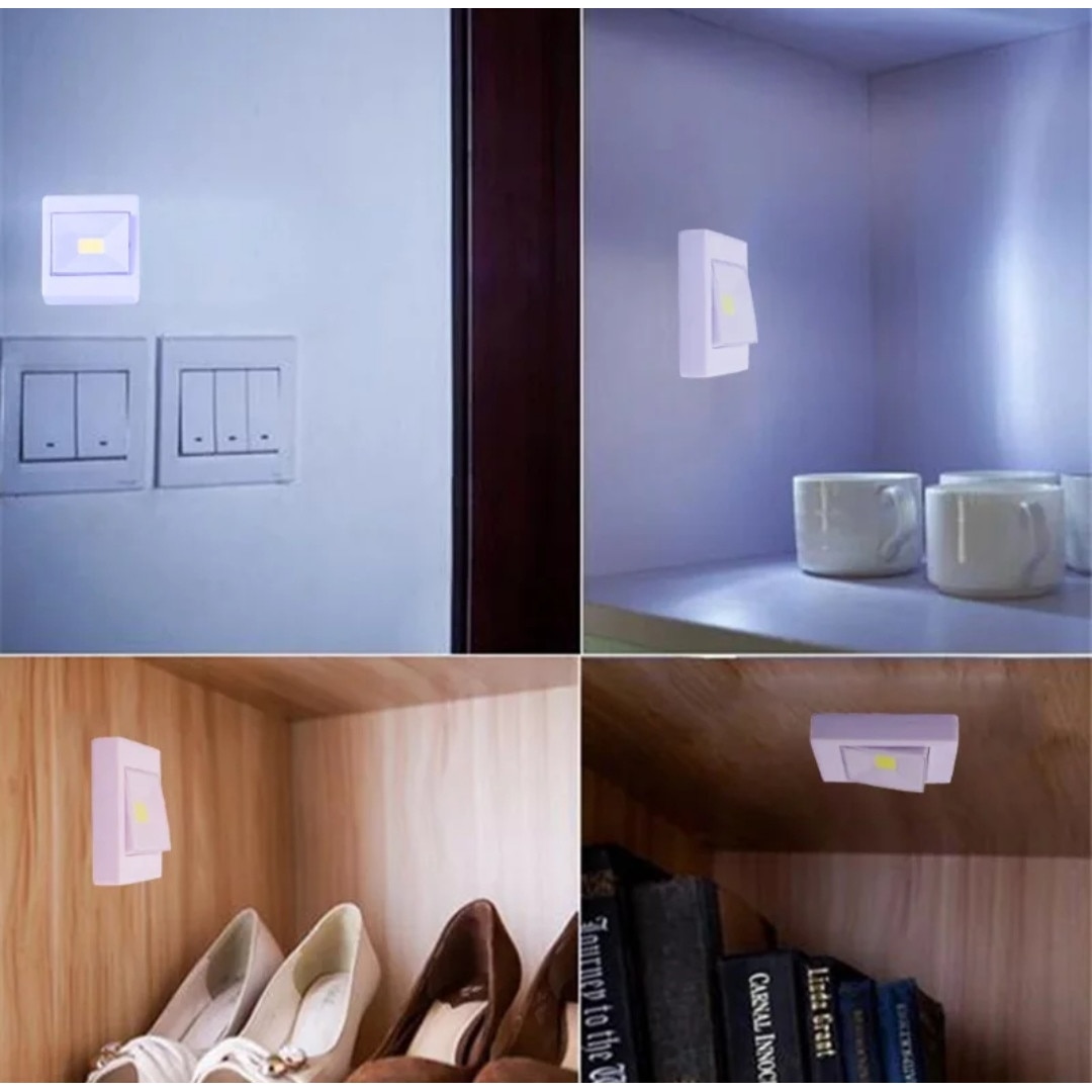 Lampa LED portabila tip intrerupator cu buton ON / OFF, Lumina de veghe ...