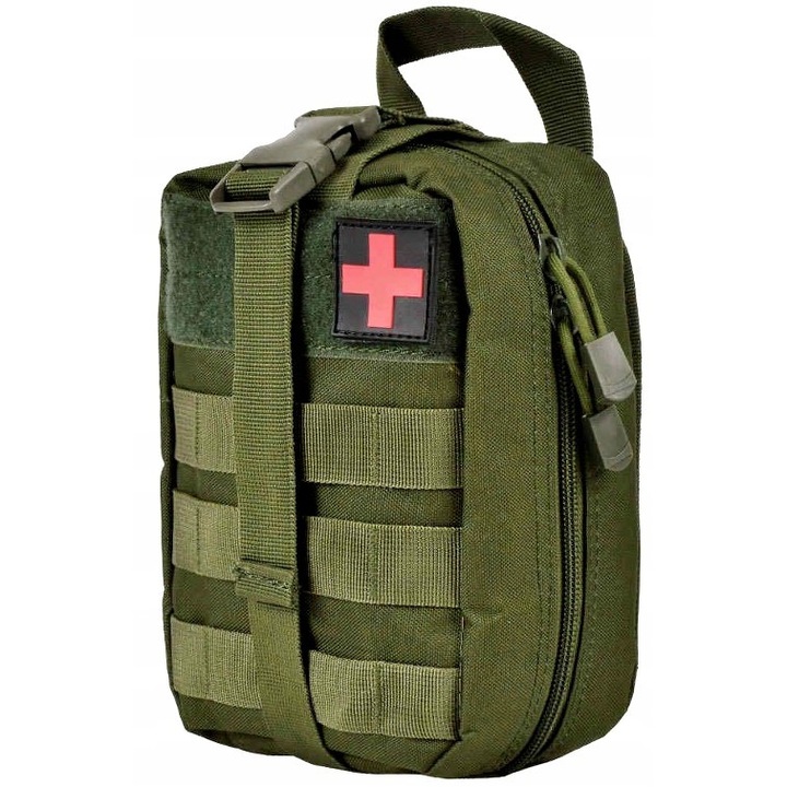 Военна тактическа чанта за първа помощ, Edibazzar, найлон, зелена