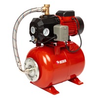 Hidrofor de mare putere HEBER, AUTODP255, cu ejector inclus, pompa fonta, 1150 W, 50 L/min, rezervor 24 L, adancime absorbtie 25 m, protectie supraincalzire, IP 54, 230 V, Rosu