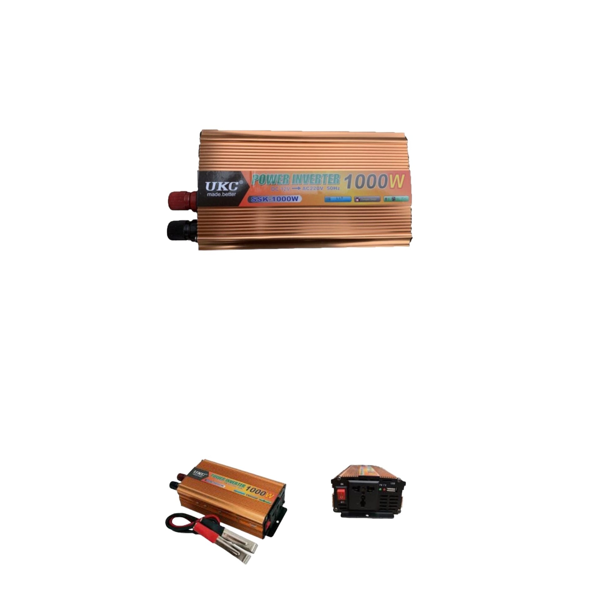 Автомобилен инвертор 12V/220V, 1000W - eMAG.bg