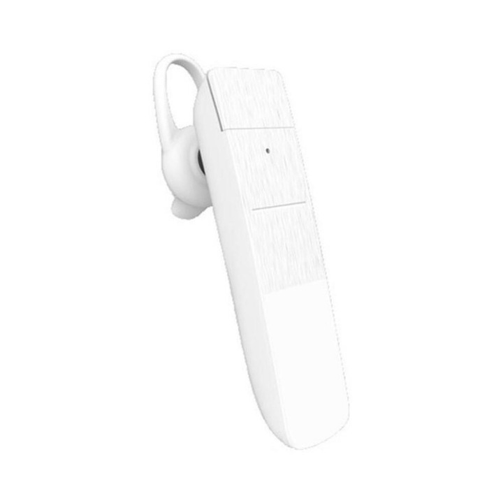 Bluetooth слушалка XO BE09, Съвместима с Android и iOS, Mono, Premium, Бяла